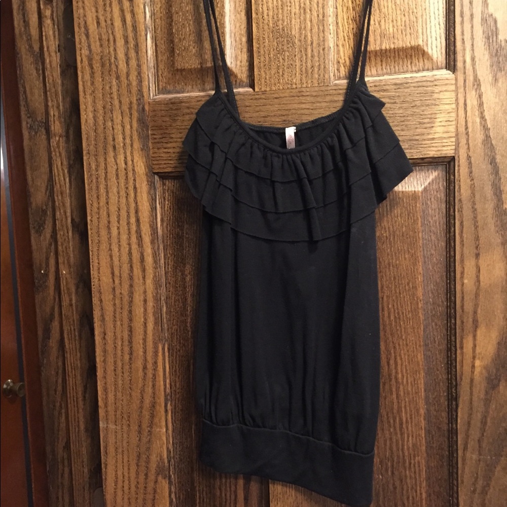 Black tank top
